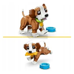 KLOCKI LEGO CREATOR 31382 Urocze zwierzątka: psotny szczeniaczek, zestaw +8