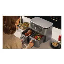 Air fryer Frytkownica beztłuszczowa NINJA Dual Zone Max DZ400EU 9.5 l Szary