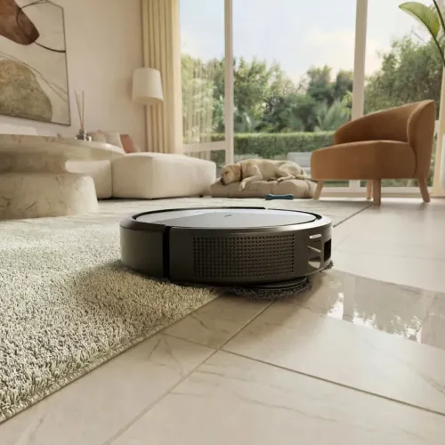 Robot sprzątający iRobot Roomba 575 Combo Funkcja mopowania Stacja oczyszczająca Tworzenie mapy pomieszczenia Funkcje AI Czarny