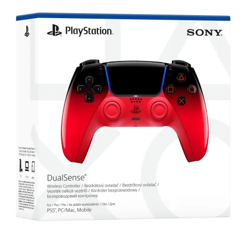 Pad Sony DualSense Techno Red do PS5 Bezprzewodowy Czerwony + Marvel’s Spider-Man: Miles Morales Gra na PS4