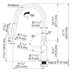 Bateria FRANKE Pescara Slide-In 115.0538.940 Chrom