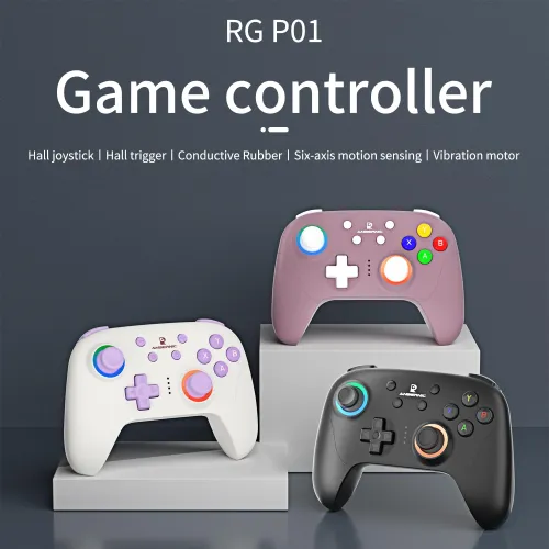 Pad Anbernic RGP01 do PC, Steam, Android, iOS, Nintendo Switch Biało-beżowy