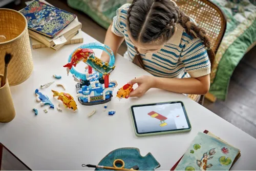 LEGO 80120 Chinese Festivals Karp przeskakujący przez Smoczą Bramę
