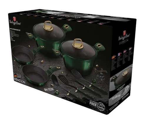 Zestaw garnków BERLINGER HAUS Emerald BH 7039 (10 elementów)