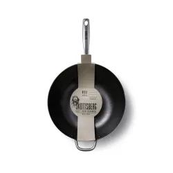 SKOTTSBERG Cast Iron 34 cm - patelnia / wok żeliwny na ognisko nieprzywierający