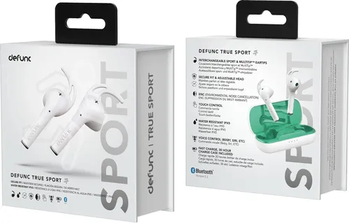 Беспроводные наушники DEFUNC True Sport In-Ear Bluetooth 5.2 White