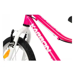 Rower dziecięcy KARBON Superlight Automatic 18 cali dla dziewczynki Różowy