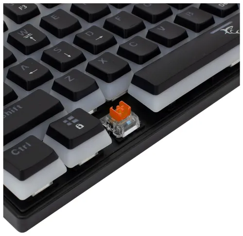 Klawiatura gamingowa White Shark Ashiko Red przewodowa mechaniczna podświetlana czarna