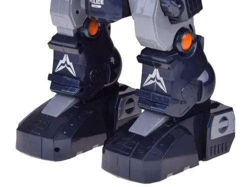 Zdalnie sterowany robot policyjny tańczy