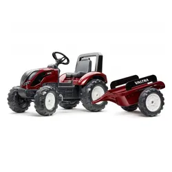 Falk Traktor Na Pedały Valtra S4 Bordowy Z Przyczepą 3-7 Lat