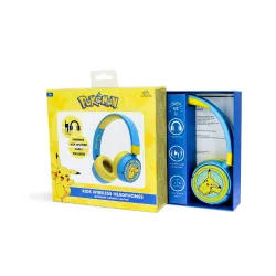 Słuchawki bezprzewodowe z mikrofonem OTL Technologies Pokémon Pikachu Wireless Dla Dzieci Nauszne Niebieski