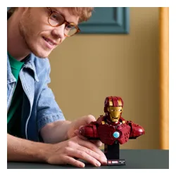 LEGO Klocki Super Heroes 76327 Popiersie Iron Mana MK4