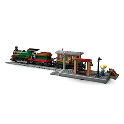 LEGO City 60511 Retro pociąg z lokomotywą parową, zestaw klocków 7+