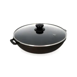 Patelnia żeliwna z pokrywką MAYSTERNYA IRON 28 cm