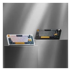 Klawiatura mechaniczna Machenike K600-B82W Gamingowa Bezprzewodowa GR Silver Switch Czarna