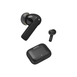 Słuchawki bezprzewodowe Hama Passion Clear II ANC Dokanałowe Bluetooth 5.3 Czarny