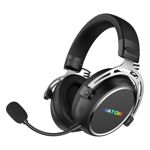 Słuchawki bezprzewodowe z mikrofonem Hator Hypergang 3 Wireless ESH55 ANC Nauszne Czarny