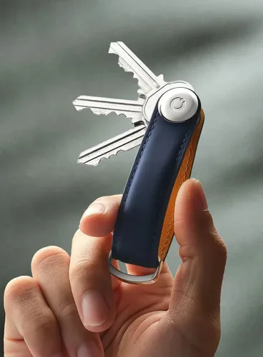 Skórzane etui na klucze Orbitkey Key Organiser Matte Leather - dusk