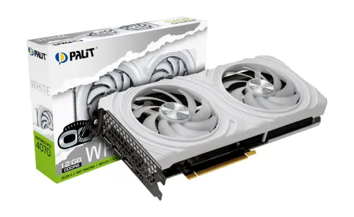 Karta graficzna Palit GeForce RTX 4070 White OC 12GB GDDR6 192bit DLSS 3