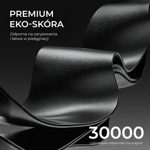 Fotel Anda Seat X3 Gaming Sofa Elegant Black Gamingowy do 120kg Skóra Eco Czarny