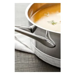 DEMEYERE Atlantis 24 cm - patelnia ze stali nierdzewnej z pokrywką