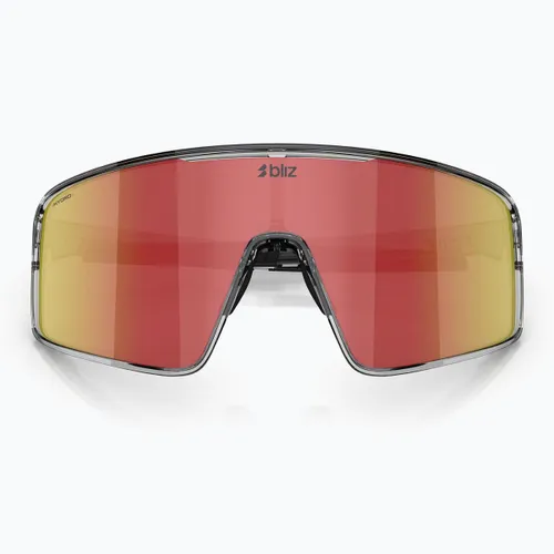 Okulary przeciwsłoneczne Bliz P001 transparent dark grey/brown red multi