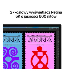 Monitor APPLE Studio Display 2026 27" 5120x2880px (Szkło standardowe, Podstawka z regulacją pochylenia i wysokości)