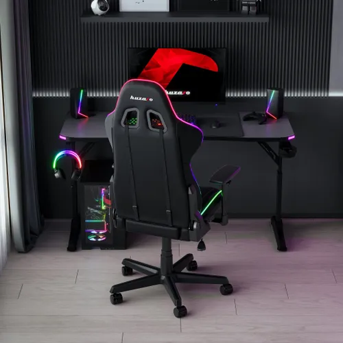 Biurko gamingowe HUZARO Hero 3.6 RGB Czarny