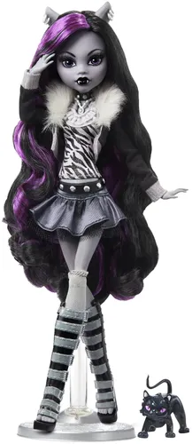 Lalka MONSTER HIGH Reel Drama Straszny Seans Clawdeen Wolf HKN28