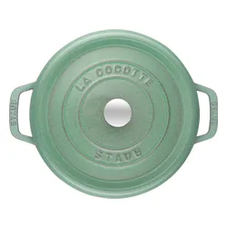 Garnek żeliwny okrągły 1.7 ltr STAUB LA COCOTTE Miętowy