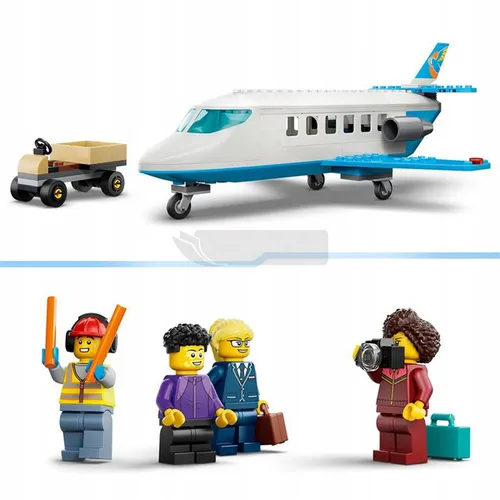 LEGO City 60492 Samolot pasażerski, zestaw klocków 4+
