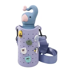 Etui z paskiem na butelkę Asobu Bestie Sling - blue purple