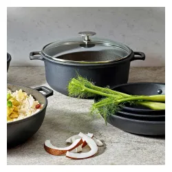 DE BUYER Choc Extreme 7 l - garnek aluminiowy z pokrywką