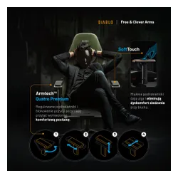 Fotel DIABLO CHAIRS X-Eye 2.0 Zielony