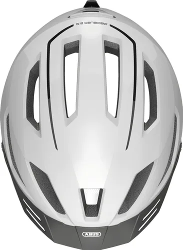 Kask rowerowy ABUS Pedelec 2.0 Pearl Biały Miejski (rozmiar L)