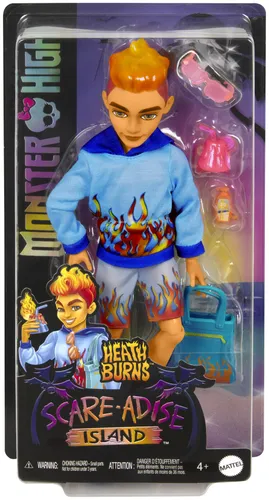 Lalka MONSTER HIGH Wyspa Straszy-raj Heath Burns HRP69