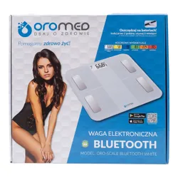 Waga łazienkowa OROMED Oro-Scale Bluetooth Biały