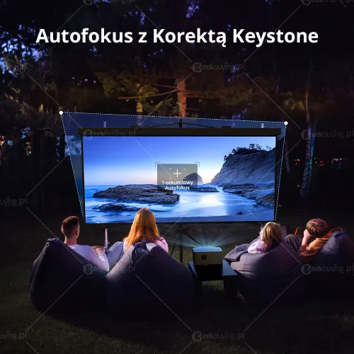 Projektor ETOE Whale Pro LED Full HD Wi-Fi Bluetooth Chromecast AirPlay Android TV
