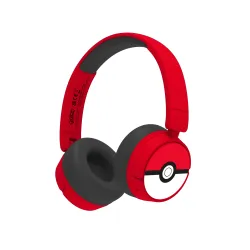 Słuchawki bezprzewodowe z mikrofonem OTL Technologies Pokémon Pokeball Wireless Dla Dzieci Nauszne Czerwony