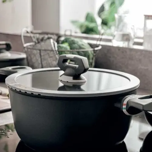 TOGNANA Italika Premium 28 cm - pokrywka do odcedzania szklana