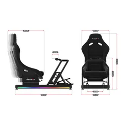 Kokpit HUZARO Speed 9.0 Czarny