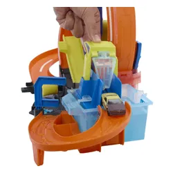 Tor Hot Wheels City Mega Myjna pętla + auto JHL97
