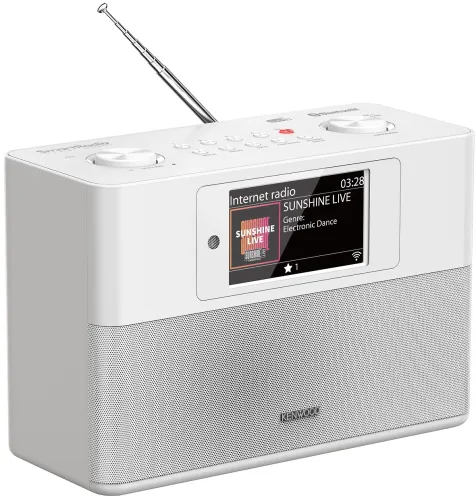 Radioodbiornik Kenwood CR-ST200S-W Radio FM DAB+ Internetowe Wi-Fi Bluetooth Biały
