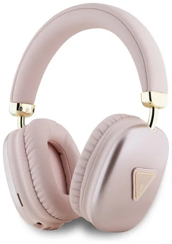 Słuchawki nauszne GUESS Metallic Triangle Logo Różowy
