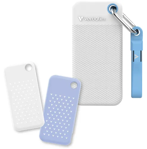 Dysk VERBATIM Pocket 2TB SSD Biało-jasnoniebieski