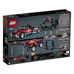 Конструктор Lego Technic фургон и трюк мотоцикл (42106)