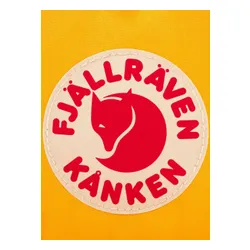 Fjallraven Kanken Gökkuşağı Mini sıcak sarı sırt çantası / gökkuşağı deseni