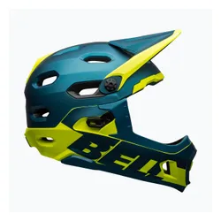 Kask rowerowy Bell FF Super DH MIPS Spherical matte gloss blue/hiviz