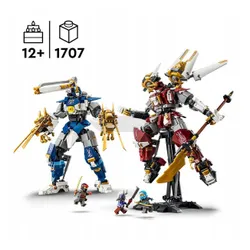 LEGO Ninjago 71870 Bliźniacze tytanowe mechy, zestaw klocków 12+