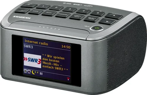 Radioodbiornik Sangean FUSION 110 RCR-11WF Radio FM DAB+ Internetowe Srebrny